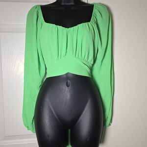 Elegant Green Women's Blouse